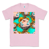 Bubblegum Pink hedgehog western seamless pattern Classic Tee - HRA Design Shop
