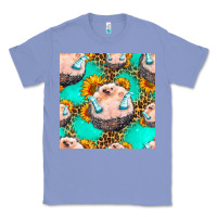 Colony Blue hedgehog western seamless pattern Classic Tee - HRA Design Shop