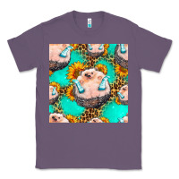 Lavender hedgehog western seamless pattern Classic Tee - HRA Design Shop