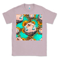 Lilac hedgehog western seamless pattern Classic Tee - HRA Design Shop