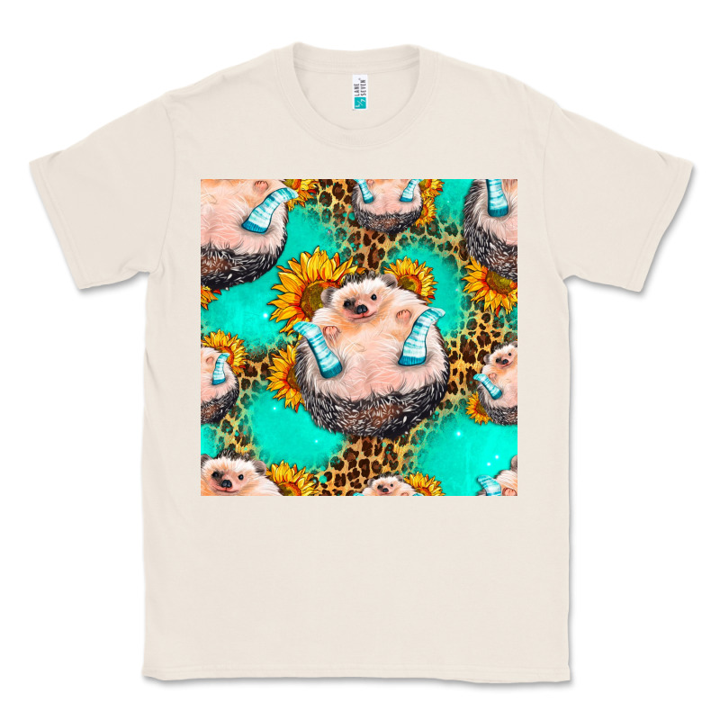 Hedgehog Western Seamless Pattern Classic Tee by HRA Design Shop | Teevron