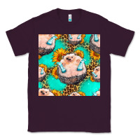 Plum hedgehog western seamless pattern Classic Tee - HRA Design Shop