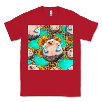 Red hedgehog western seamless pattern Classic Tee - HRA Design Shop