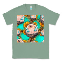 Sage hedgehog western seamless pattern Classic Tee - HRA Design Shop