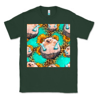 Sports Green hedgehog western seamless pattern Classic Tee - HRA Design Shop