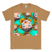 Toasted Coconut hedgehog western seamless pattern Classic Tee - HRA Design Shop