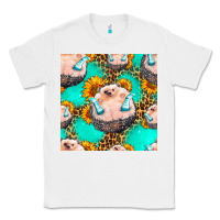 White hedgehog western seamless pattern Classic Tee - HRA Design Shop