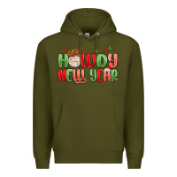 Army Green howdy new year Premium Hoodie - MaliasSmallBusiness