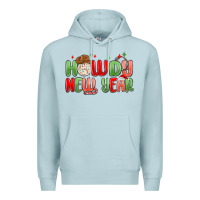Blue Mist howdy new year Premium Hoodie - MaliasSmallBusiness