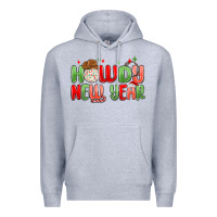 Heather Grey howdy new year Premium Hoodie - MaliasSmallBusiness