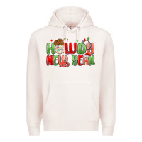 Pale Pink howdy new year Premium Hoodie - MaliasSmallBusiness