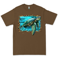 Cacao sea turtle with background Premium Tee - Artiststas