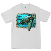 Dove Grey sea turtle with background Premium Tee - Artiststas