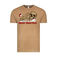 Vintage Camel Merry christmas skeleton Vintage Tee - RanaPortraitStore