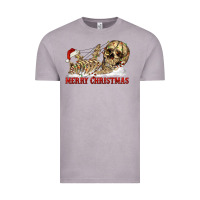 Vintage Zinc Merry christmas skeleton Vintage Tee - RanaPortraitStore