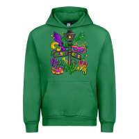 Emerald new orleans mardi gras Urban Hoodie - LillyAllenDesigns