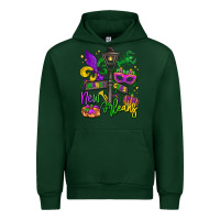 Forest Green new orleans mardi gras Urban Hoodie - LillyAllenDesigns