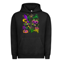 Pigment Black new orleans mardi gras Urban Hoodie - LillyAllenDesigns