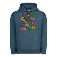 Pigment Midnight Navy new orleans mardi gras Urban Hoodie - LillyAllenDesigns