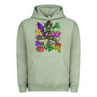 Pigment Oil Green new orleans mardi gras Urban Hoodie - LillyAllenDesigns