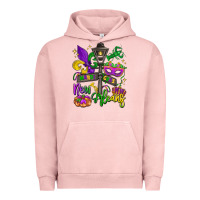 Pigment Salmon new orleans mardi gras Urban Hoodie - LillyAllenDesigns