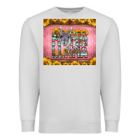 Dove Grey mama llama sunflowers Premium Sweatshirt - LillyAllenDesigns