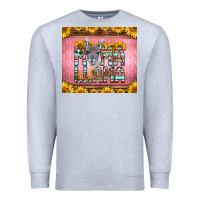 Heather Grey mama llama sunflowers Premium Sweatshirt - LillyAllenDesigns