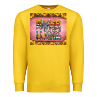 Lemon mama llama sunflowers Premium Sweatshirt - LillyAllenDesigns