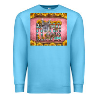 Ocean Blue mama llama sunflowers Premium Sweatshirt - LillyAllenDesigns