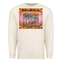 Sandshell mama llama sunflowers Premium Sweatshirt - LillyAllenDesigns