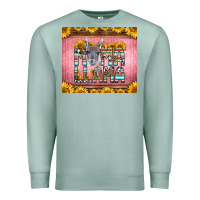 Seafoam mama llama sunflowers Premium Sweatshirt - LillyAllenDesigns