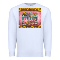 White mama llama sunflowers Premium Sweatshirt - LillyAllenDesigns