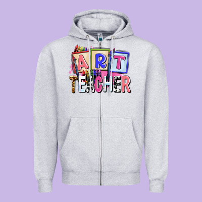 Art Teacher Zipper Hoodie Designed By Adodesignshop