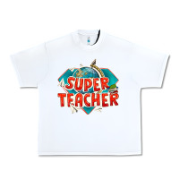 White super teacher Urban Heavy Tee - texasbilliewilder