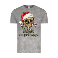 Cloud Rock merry christmas skull Vintage Tee - RanaPortraitStore