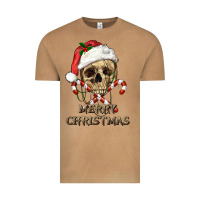 Vintage Camel merry christmas skull Vintage Tee - RanaPortraitStore
