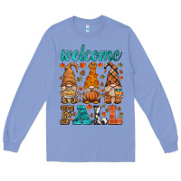 Colony Blue welcome fall gnome Long Sleeve Tee - HRA Design Shop