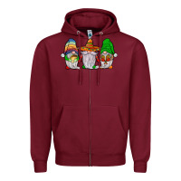 Burgundy mexican gnomies Zipper Hoodie - JahusDesignShop