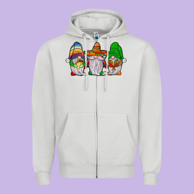 Mexican Gnomies Zipper Hoodie Designed By Jahusdesignshop