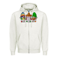 Oatmeal Heather mexican gnomies Zipper Hoodie - JahusDesignShop