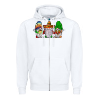 White mexican gnomies Zipper Hoodie - JahusDesignShop
