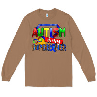 Toasted Coconut autism is my superpower Long Sleeve Tee - AdoDesignShop