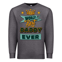 Charcoal Heather world's best daddy ever Premium Sweatshirt - Jasminsmagicworld