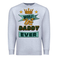 Heather Grey world's best daddy ever Premium Sweatshirt - Jasminsmagicworld