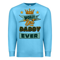 Ocean Blue world's best daddy ever Premium Sweatshirt - Jasminsmagicworld