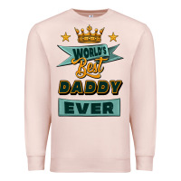 Pale Pink world's best daddy ever Premium Sweatshirt - Jasminsmagicworld