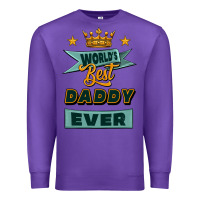 Purple world's best daddy ever Premium Sweatshirt - Jasminsmagicworld