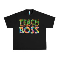 Black teach like a boss Urban Heavy Tee - texasbilliewilder