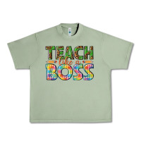 Oil Green teach like a boss Urban Heavy Tee - texasbilliewilder