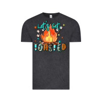 Vintage Black let's get toasted Vintage Tee - Zillion Design Studio